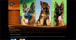 Desktop Screenshot of carissimakennels.com